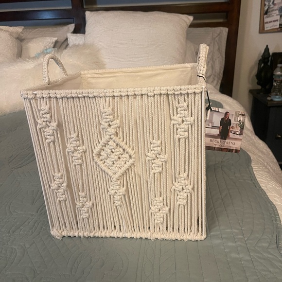 Becky Owens Woven Storage Box - color Beige - Picture 8 of 10